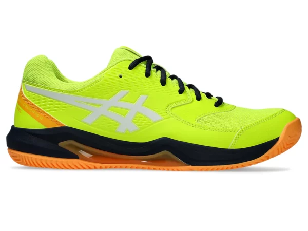 SCARPE ASICS GEL DEDICATE 8 PADEL/TENNIS SAFETY YELLOW WHTE