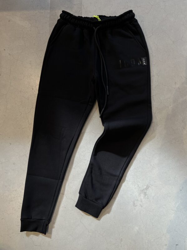 pantalone felpa icon nero