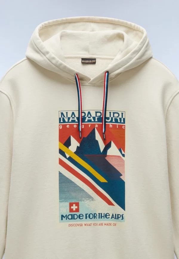 Napapijri Felpa cappuccio B-PORTALET beige